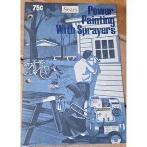 Vintage 1978 Sears Power Painting With Sprayers Instructional Manual Booklet